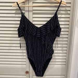 Sparkly Bodysuit Zara black & navy